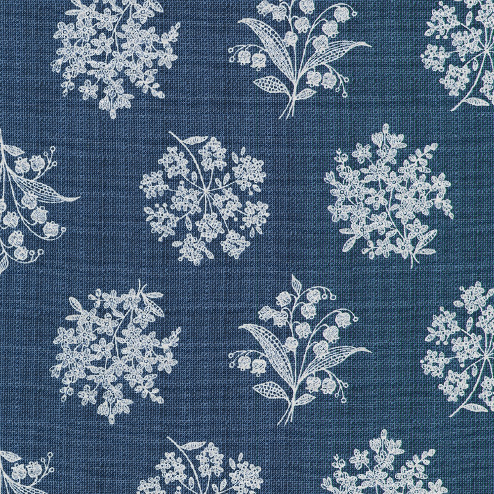Indigo Garden fabric