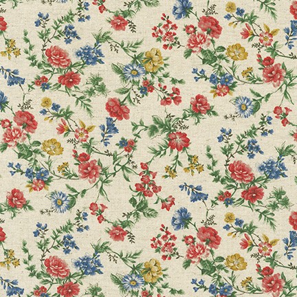 Cotton Flax Prints fabric