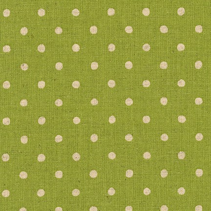 Sevenberry: Canvas Natural Dots fabric