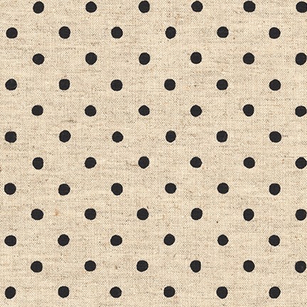 Sevenberry: Canvas Natural Dots fabric