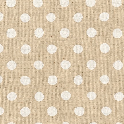 Sevenberry: Canvas Natural Dots fabric