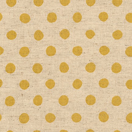 Sevenberry: Canvas Natural Dots fabric