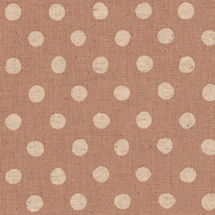 Sevenberry: Canvas Natural Dots fabric