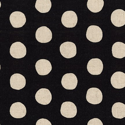 Sevenberry: Canvas Natural Dots fabric