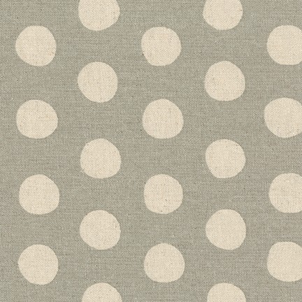 Sevenberry: Canvas Natural Dots fabric