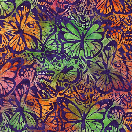Artisan Batiks: Watercolor Blossoms fabric
