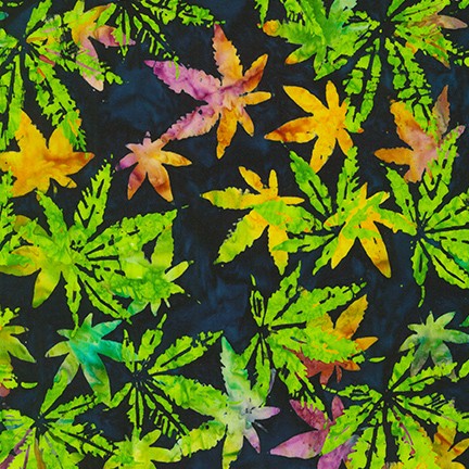 Artisan Batiks: Cannabis Sativa fabric