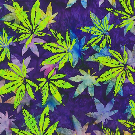 Artisan Batiks: Cannabis Sativa fabric