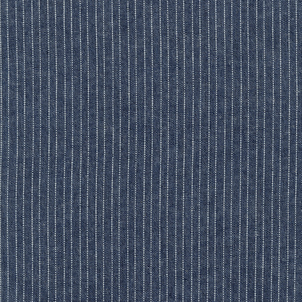 Pinstripe Denim 5 oz. Washed fabric
