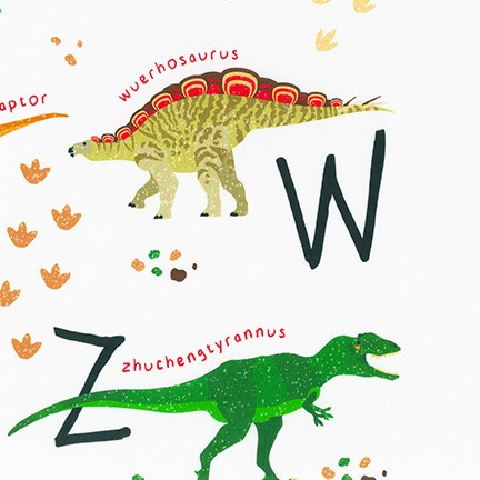 Alphabetosaurus fabric