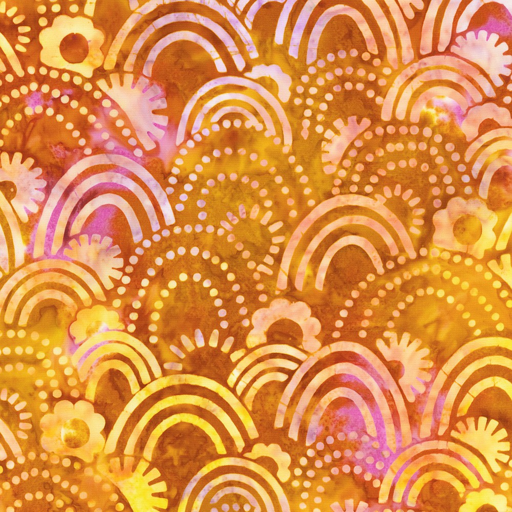 Artisan Batiks: Retro Rainbow fabric