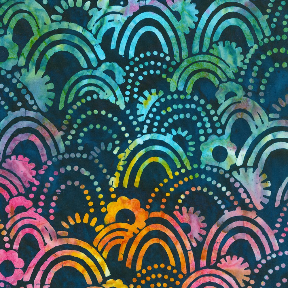 Artisan Batiks: Retro Rainbow fabric