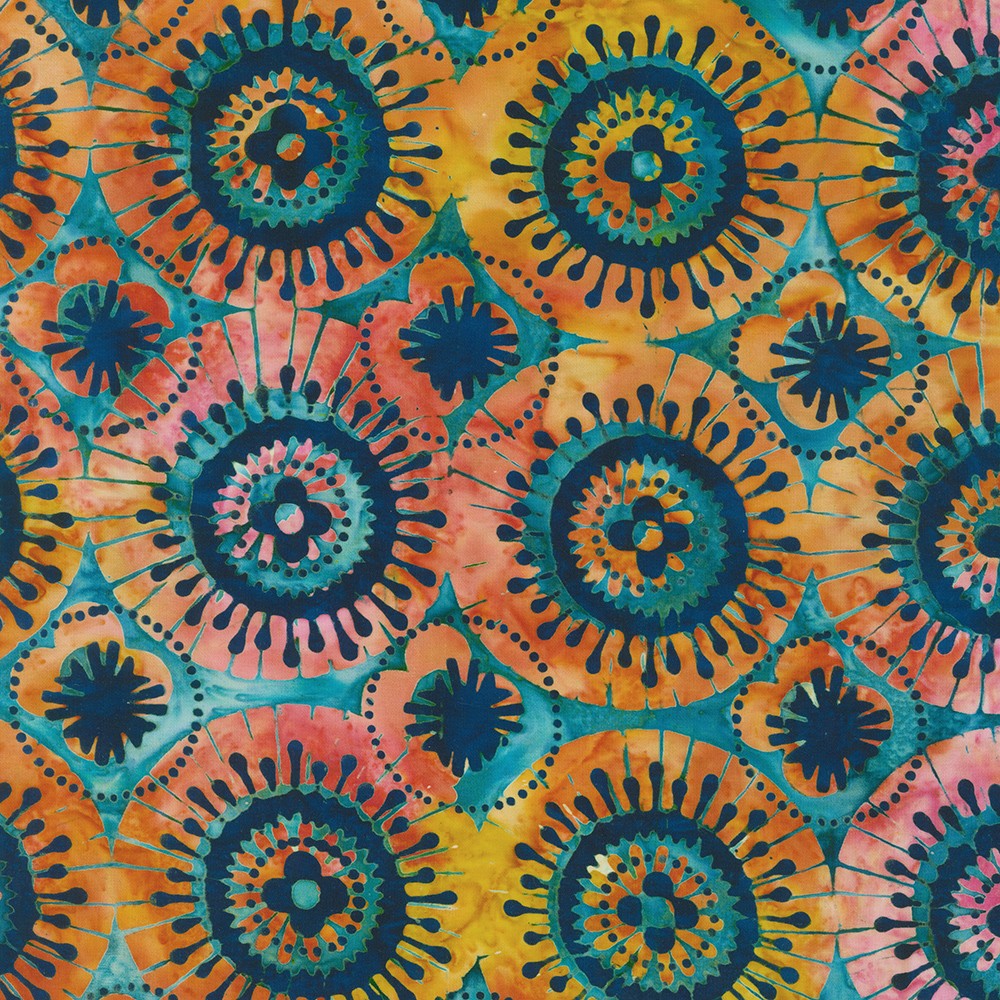 Artisan Batiks: Retro Rainbow fabric