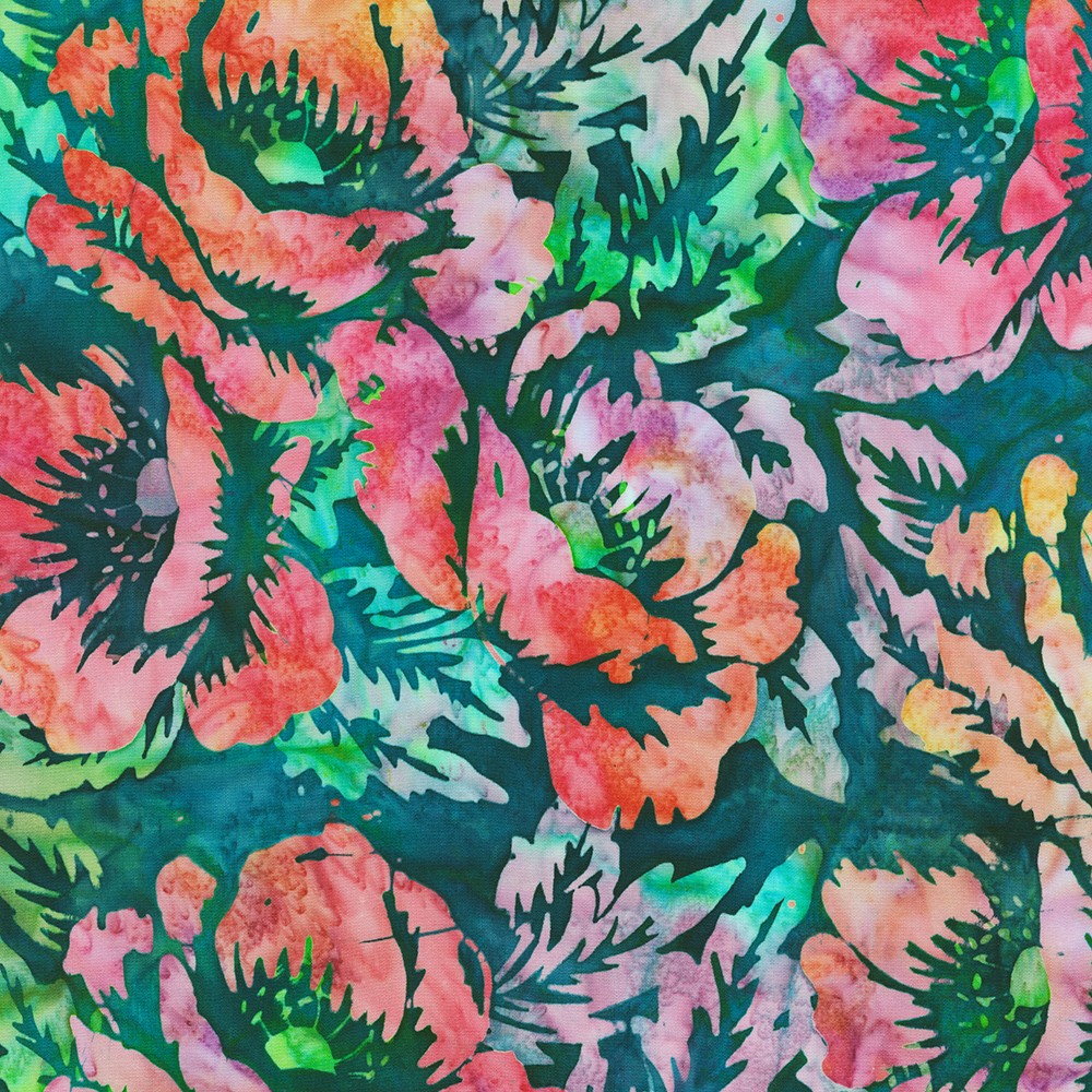Artisan Batiks: Wild Poppies fabric