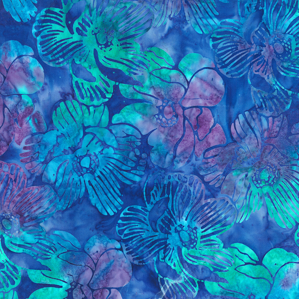 Artisan Batiks: Serene Bouquet fabric