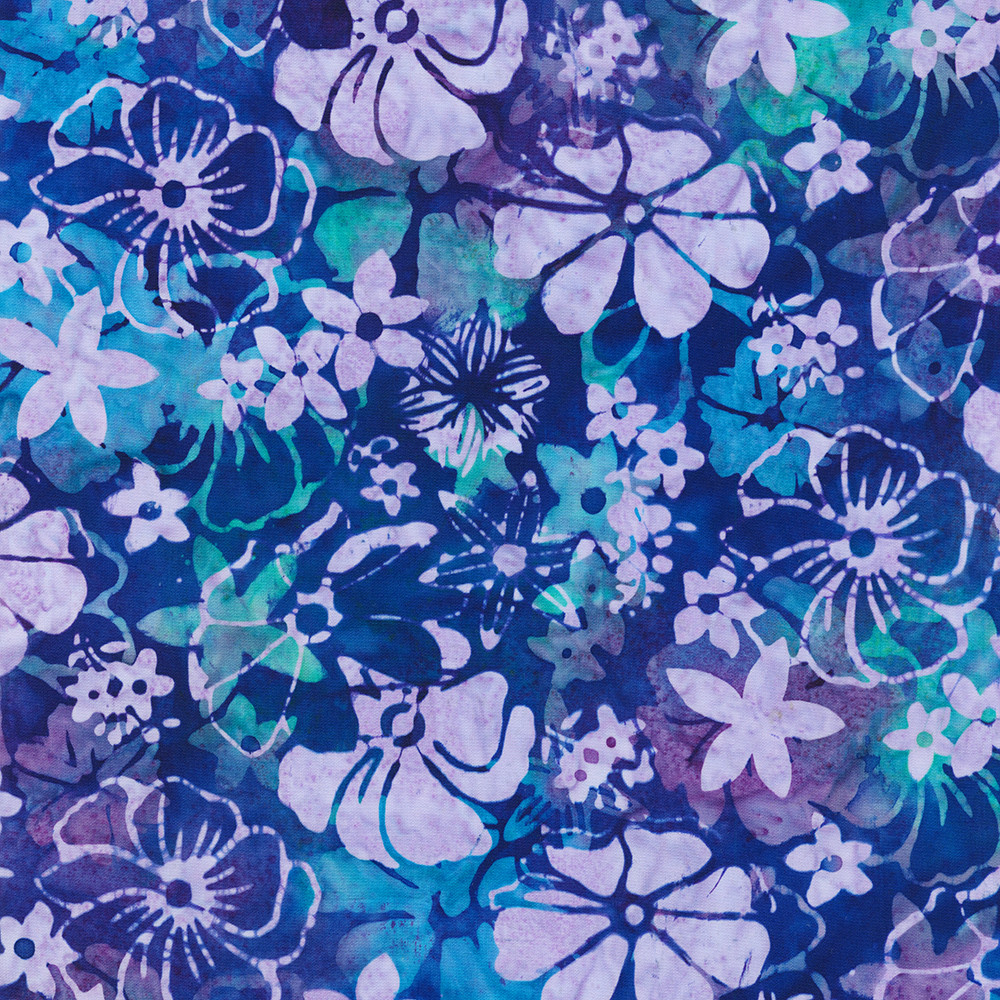 Artisan Batiks: Serene Bouquet fabric