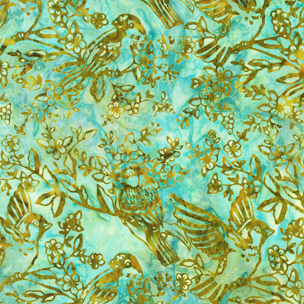 Artisan Batiks:  Backyard Birds fabric