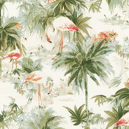 Robert Kaufman Fabrics Srkd 18815 42 Palm From Flamingo Paradise