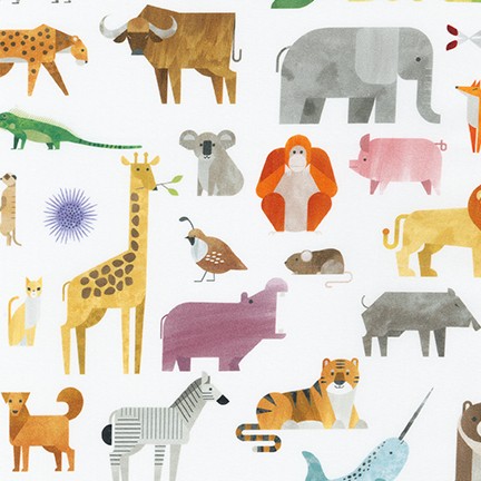 A to Z Animals fabric