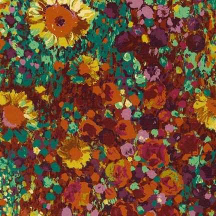 Painterly Petals fabric