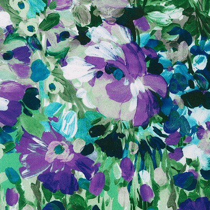 Painterly Petals fabric