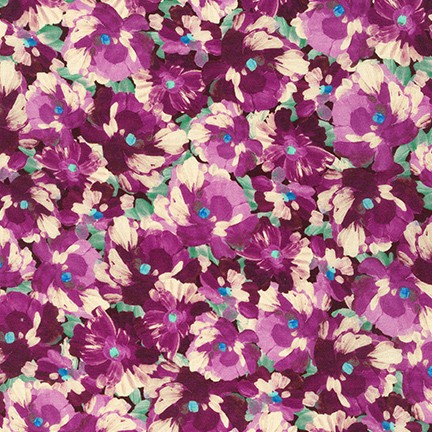 Painterly Petals fabric