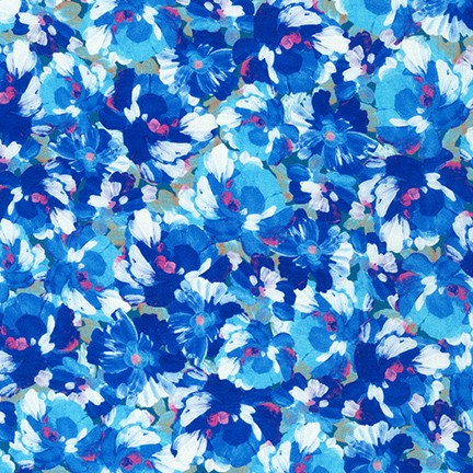 Painterly Petals fabric