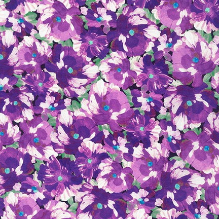 Painterly Petals fabric