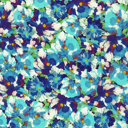 Painterly Petals fabric