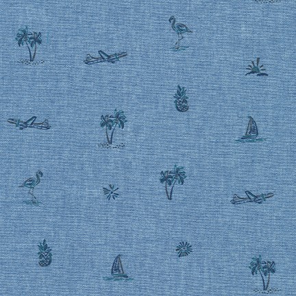 Chambray Weekend Prints fabric