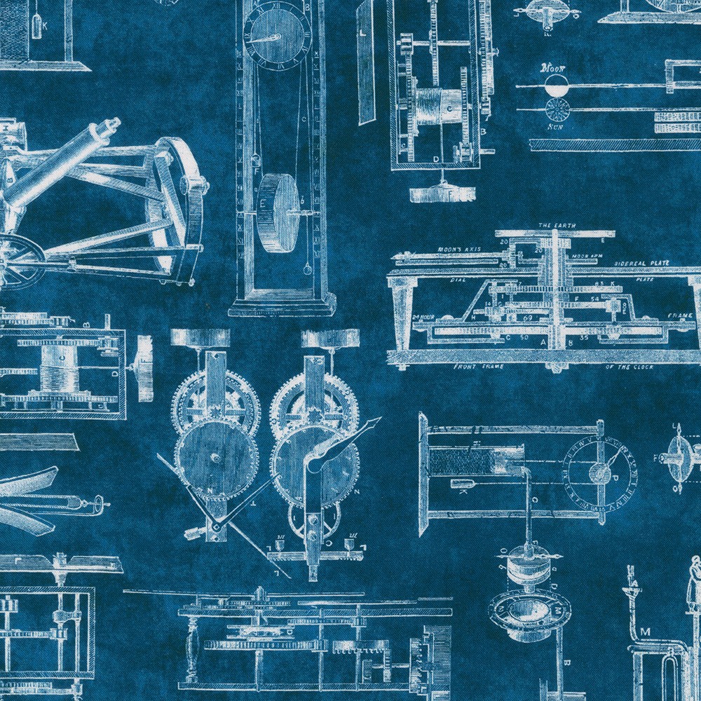 Instruments of the Hours fabric