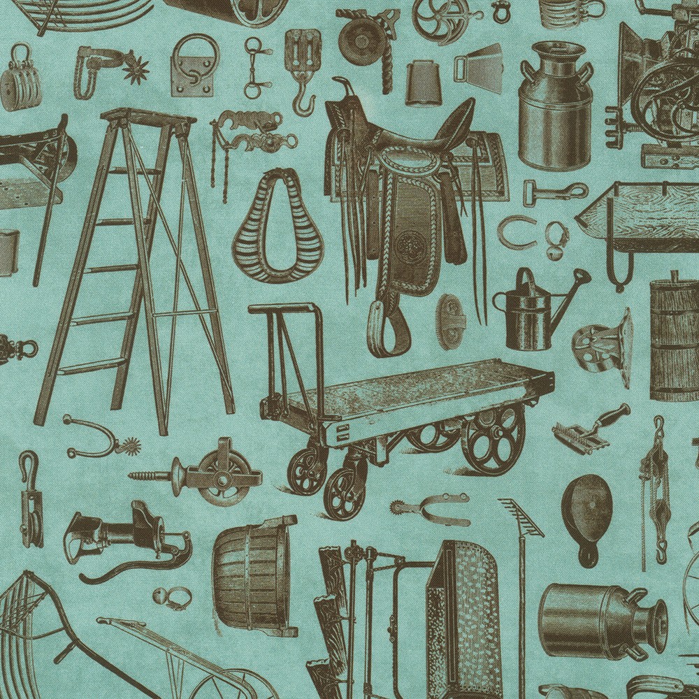 Vintage Farm Life fabric