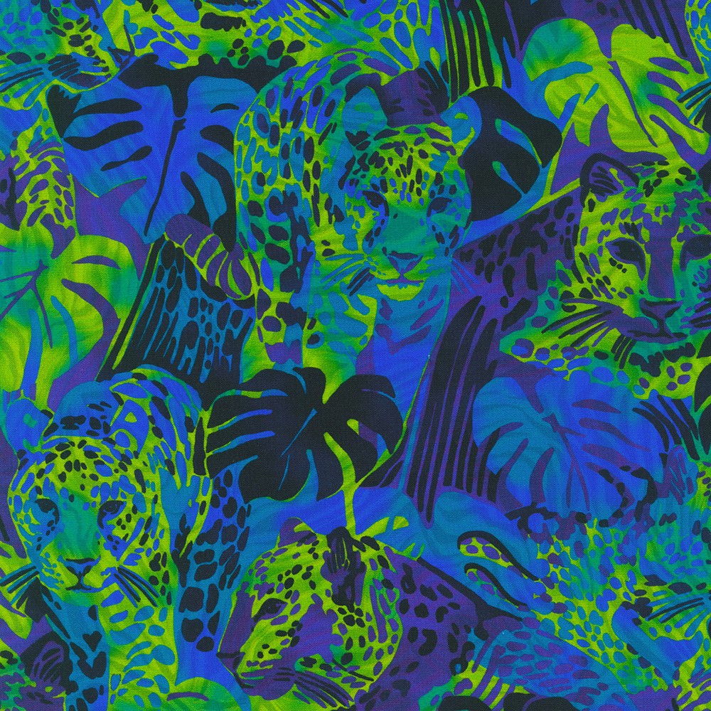 Robert Kaufman Fabrics SRKD2196869 MIDNIGHT from Midnight in the Jungle