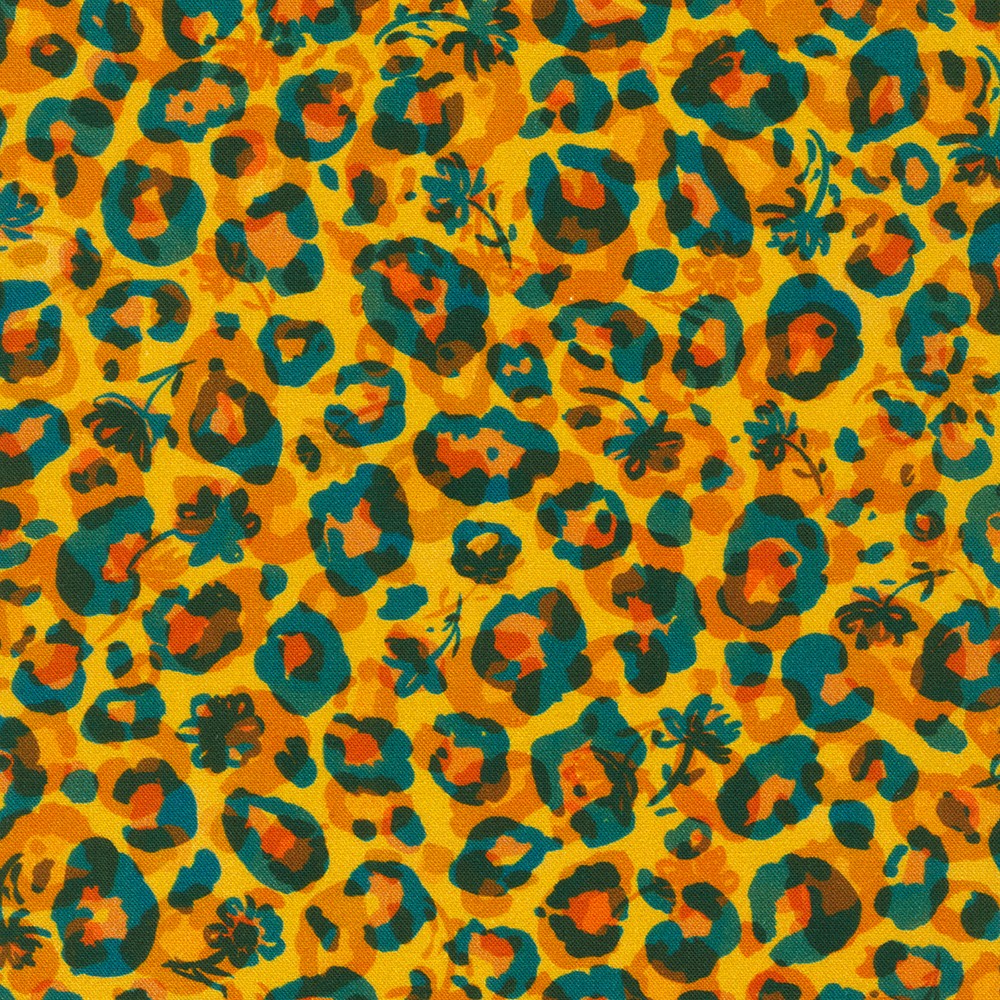 Midnight in the Jungle fabric