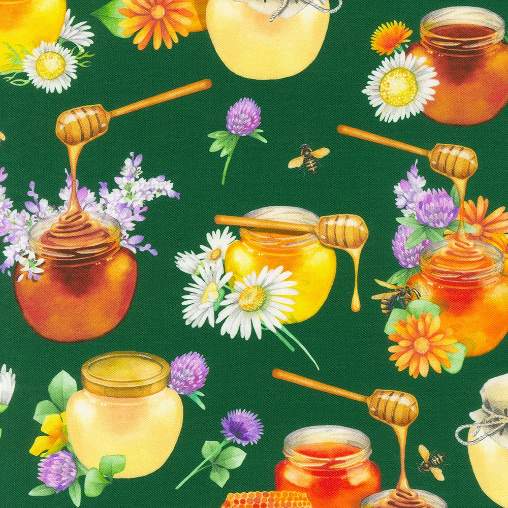 Honey Flower fabric