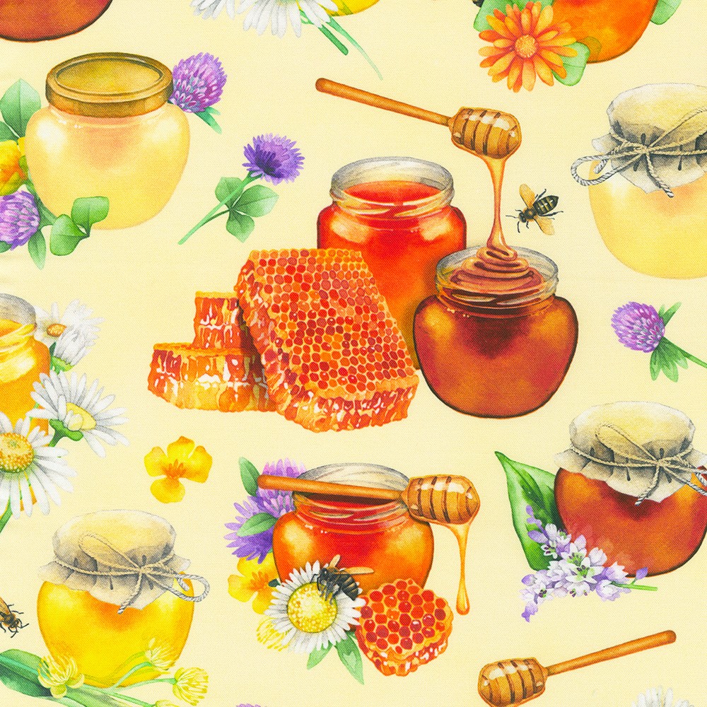 Honey Flower fabric