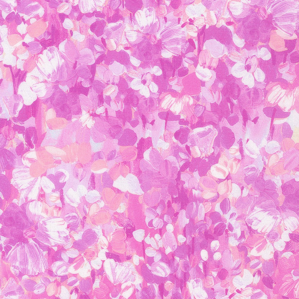 Painterly Petals - Meadow fabric