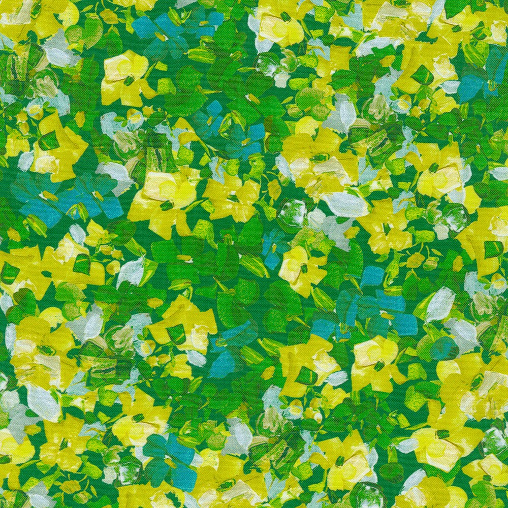 Painterly Petals - Meadow fabric