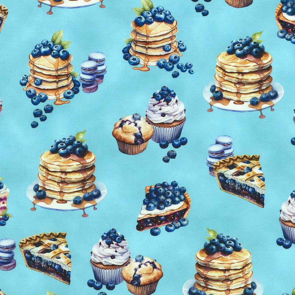 Blueberry Brunch fabric