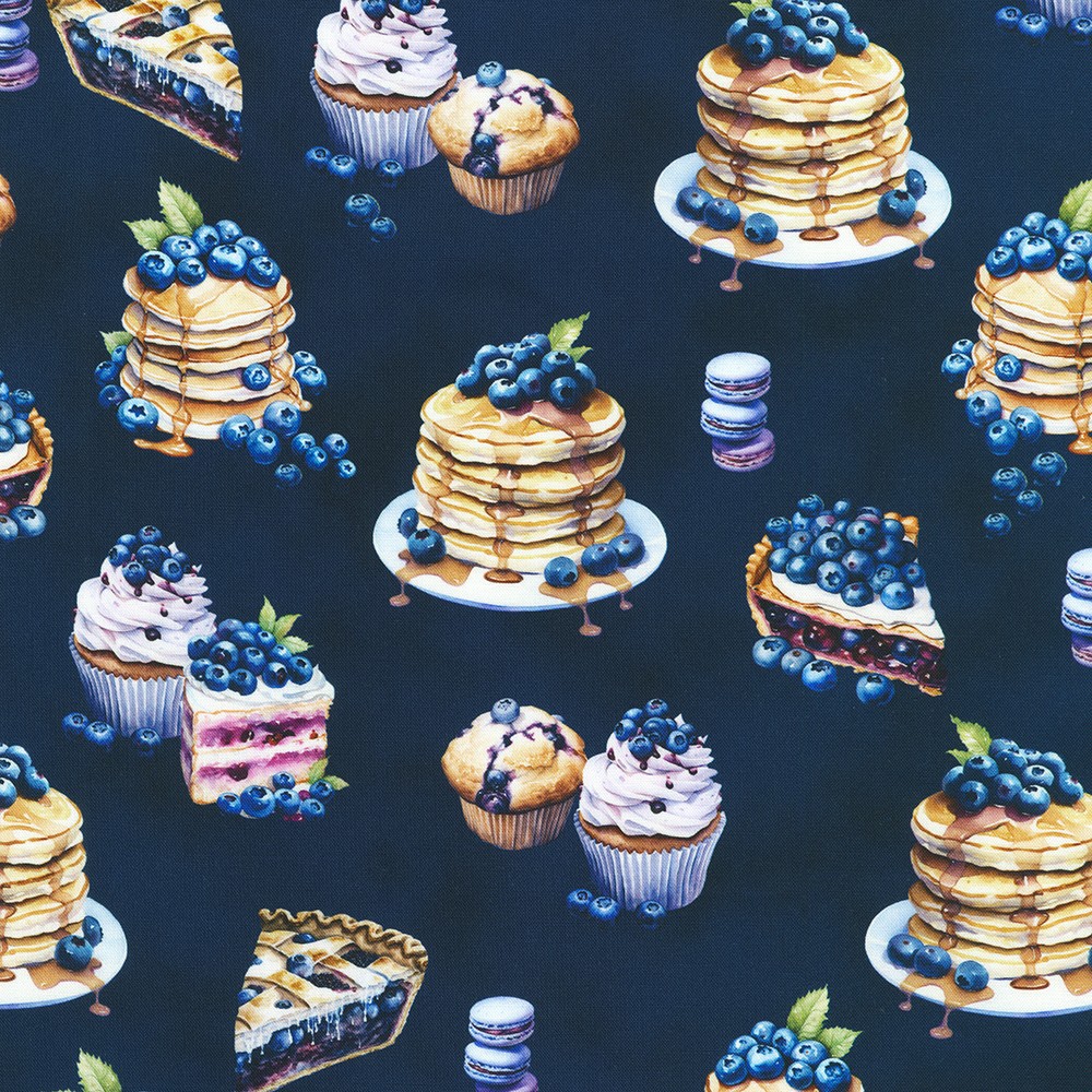 Blueberry Brunch fabric