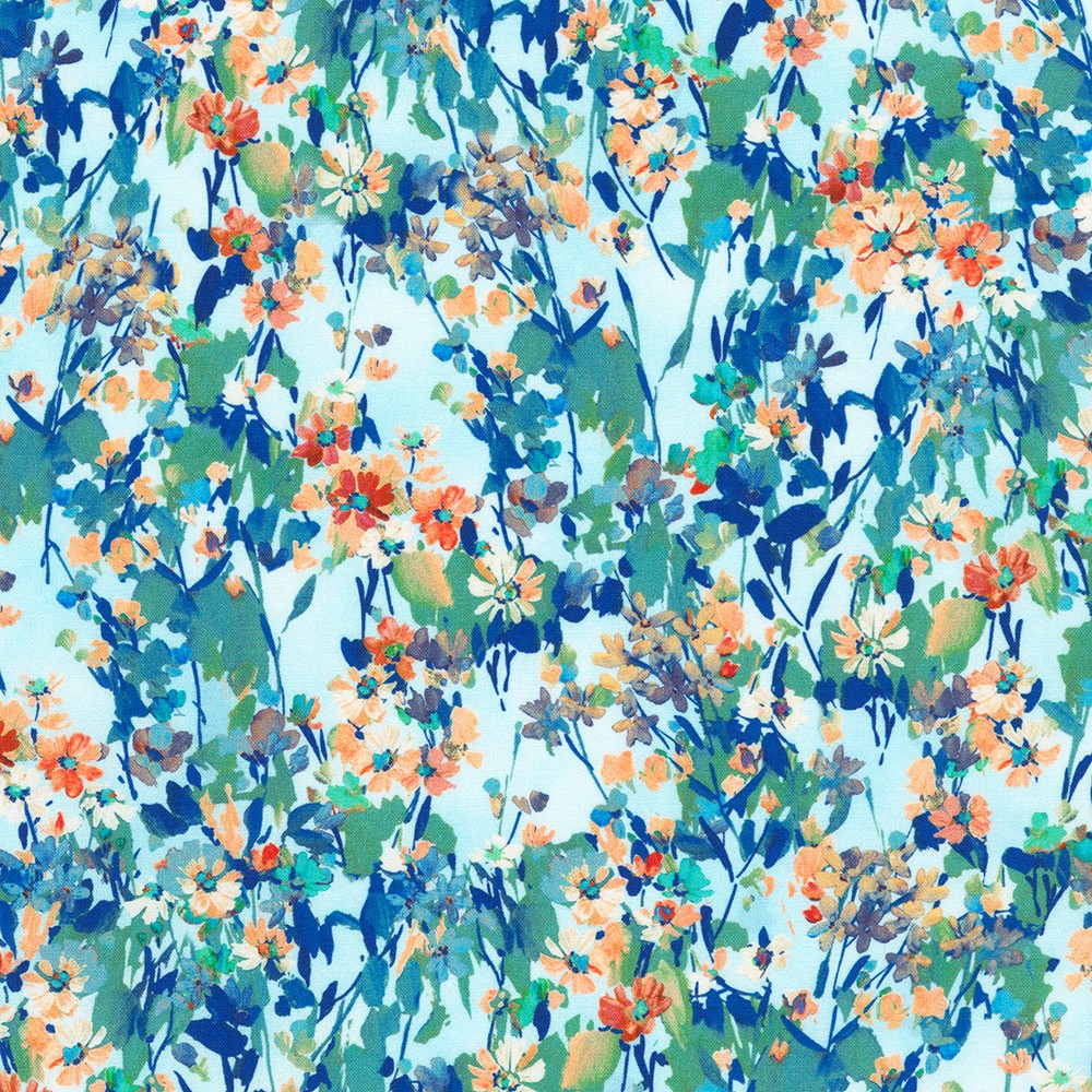 Painterly Petals-Valley fabric