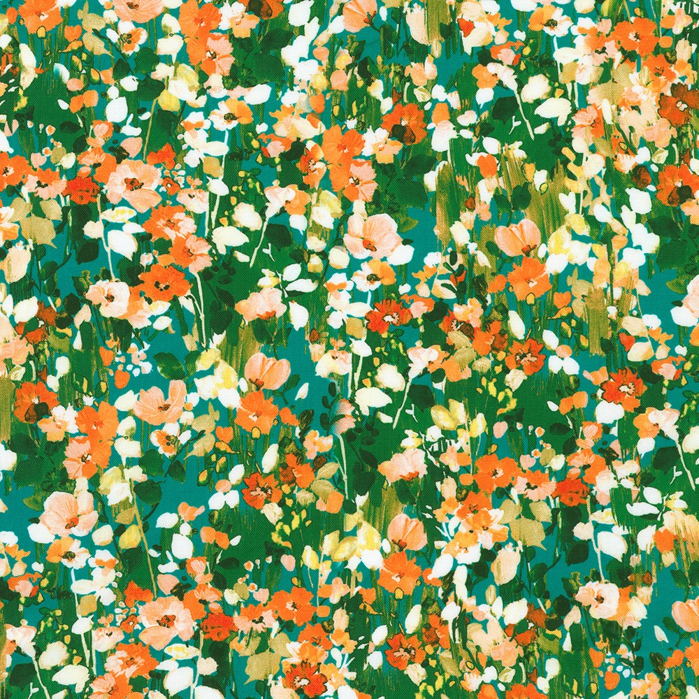 Painterly Petals-Valley fabric