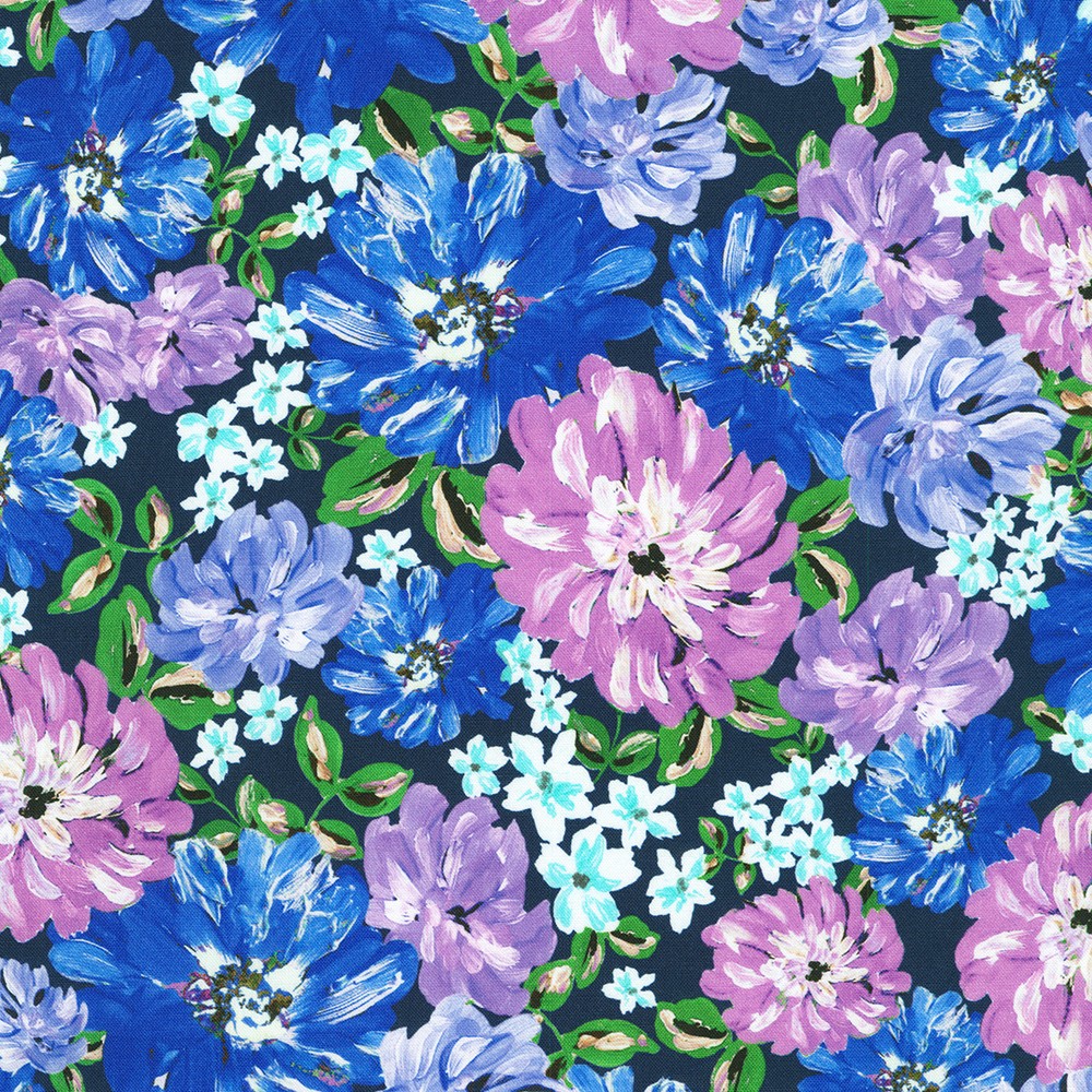 Painterly Petals-Valley fabric