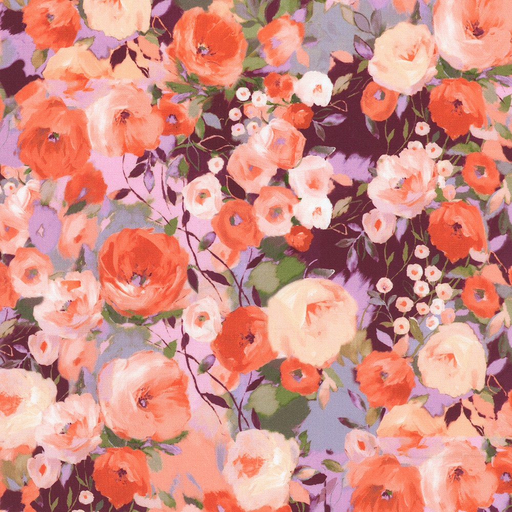 Painterly Petals-Valley fabric