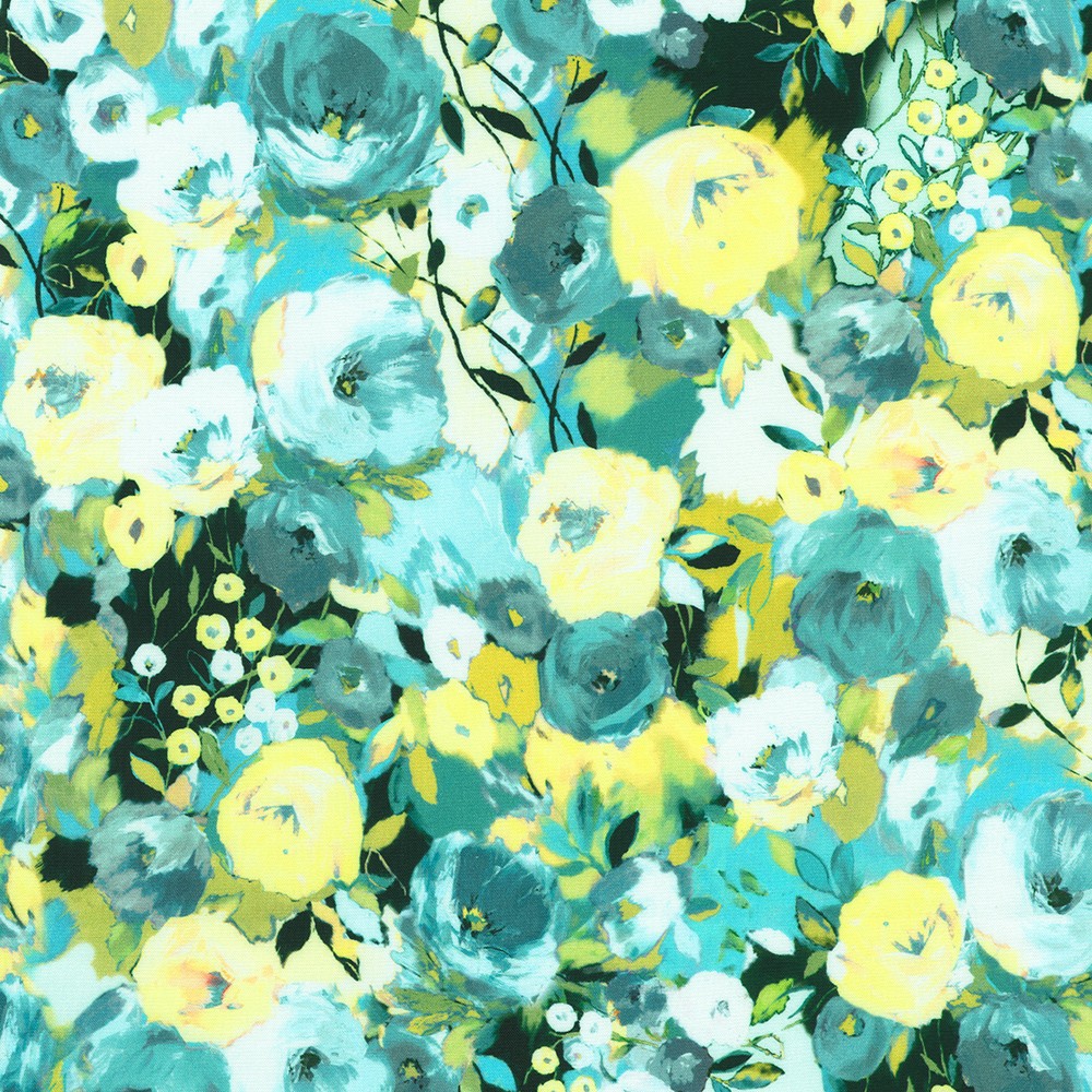 Painterly Petals-Valley fabric