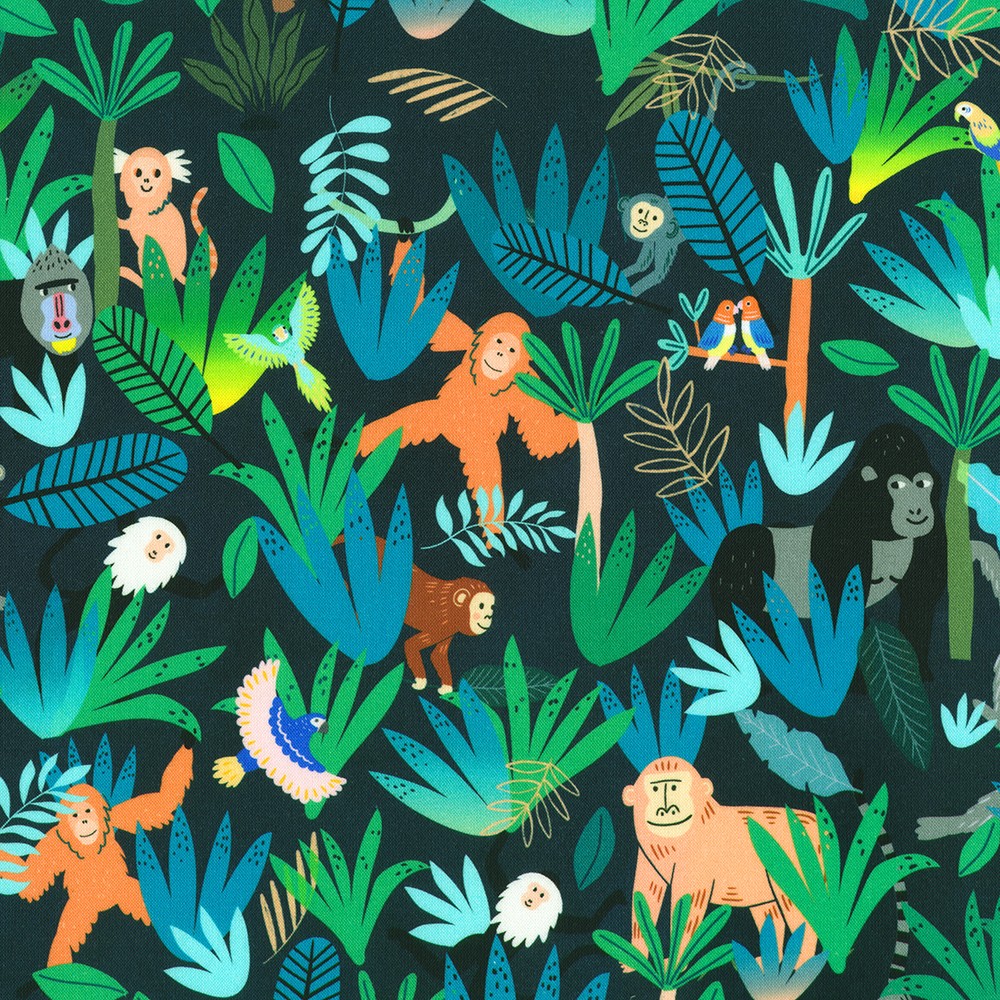 Treetop Jungle fabric