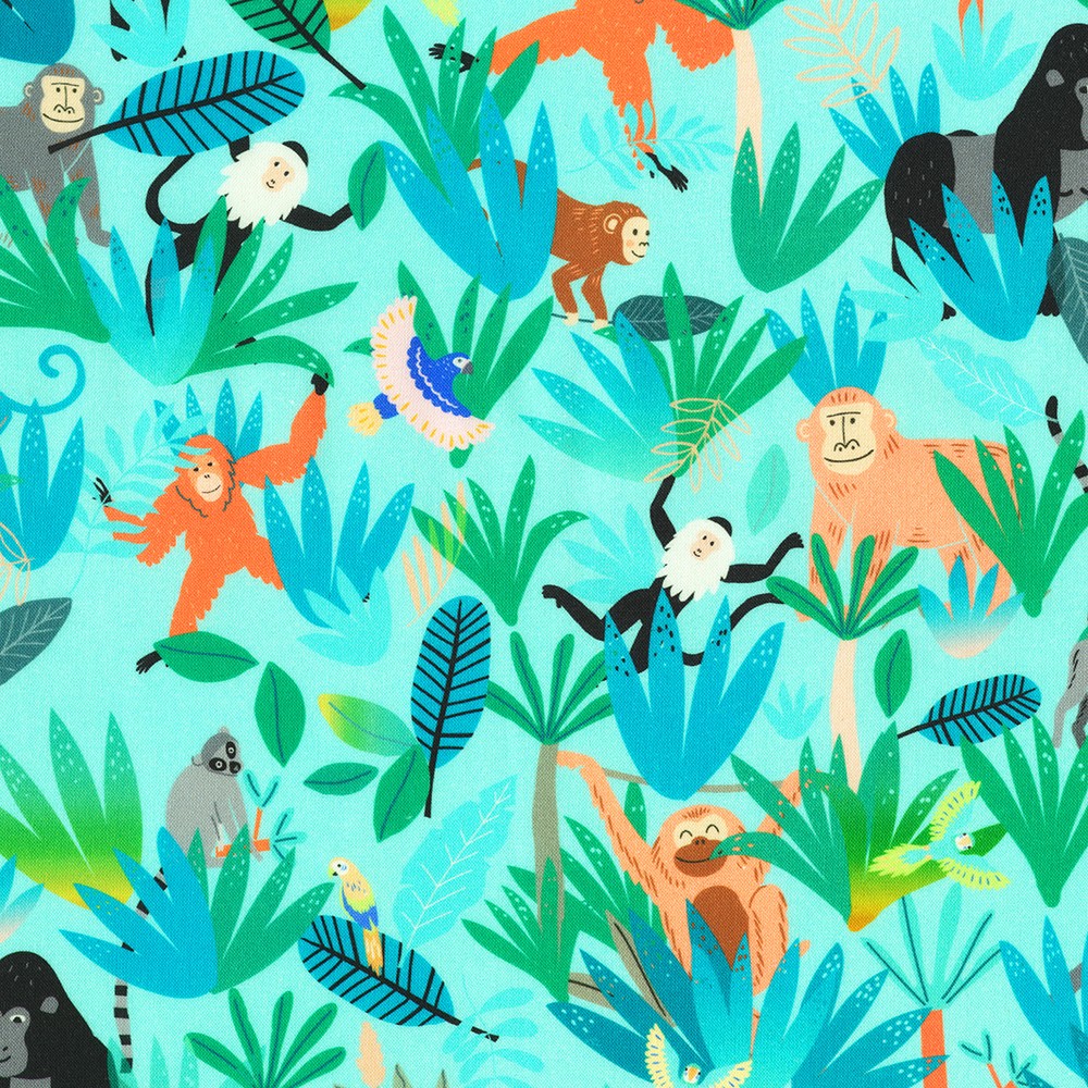Treetop Jungle fabric