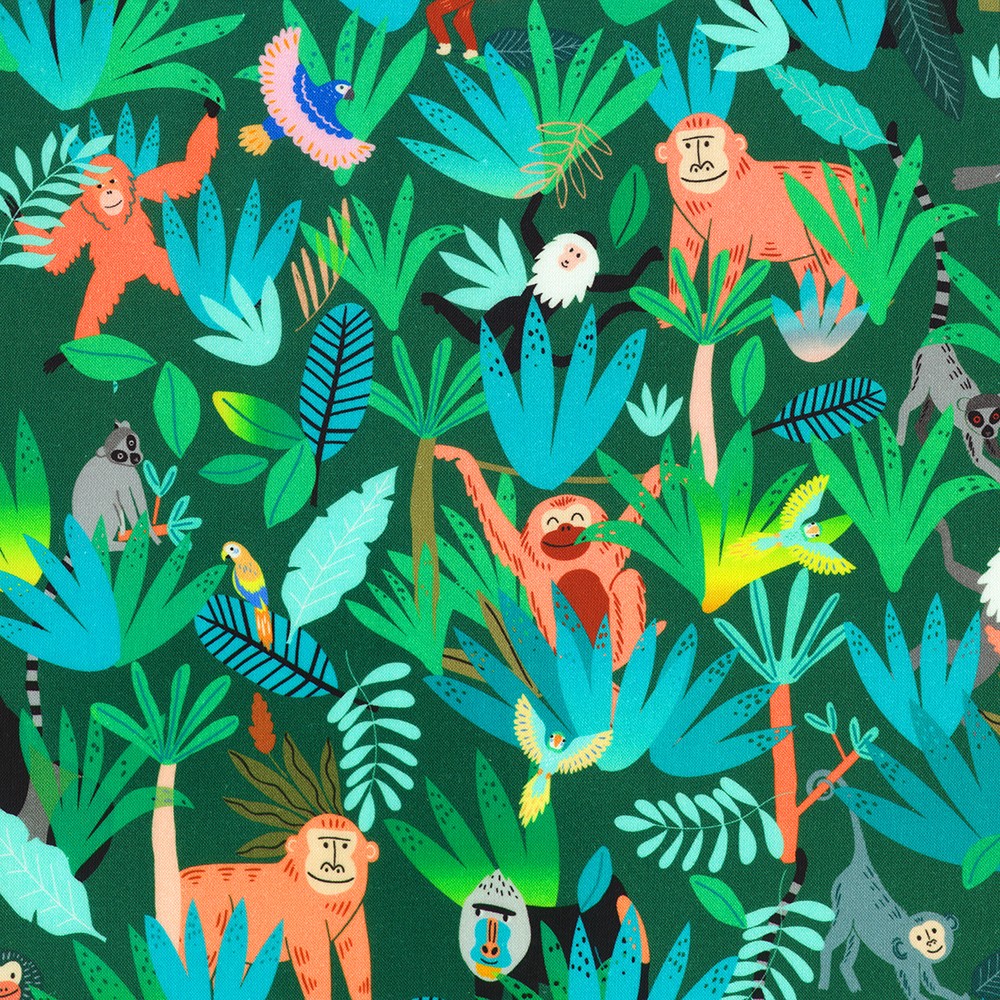 Treetop Jungle fabric