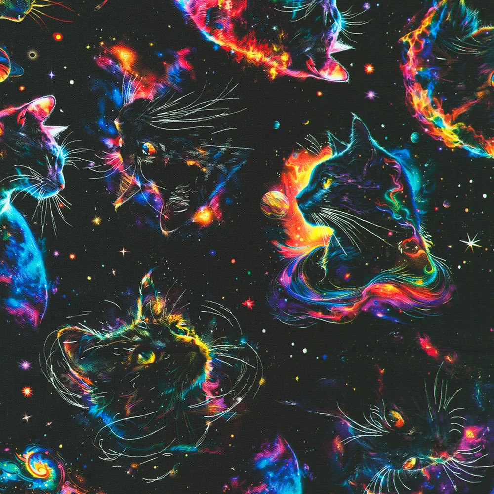 Galaxy Cats fabric