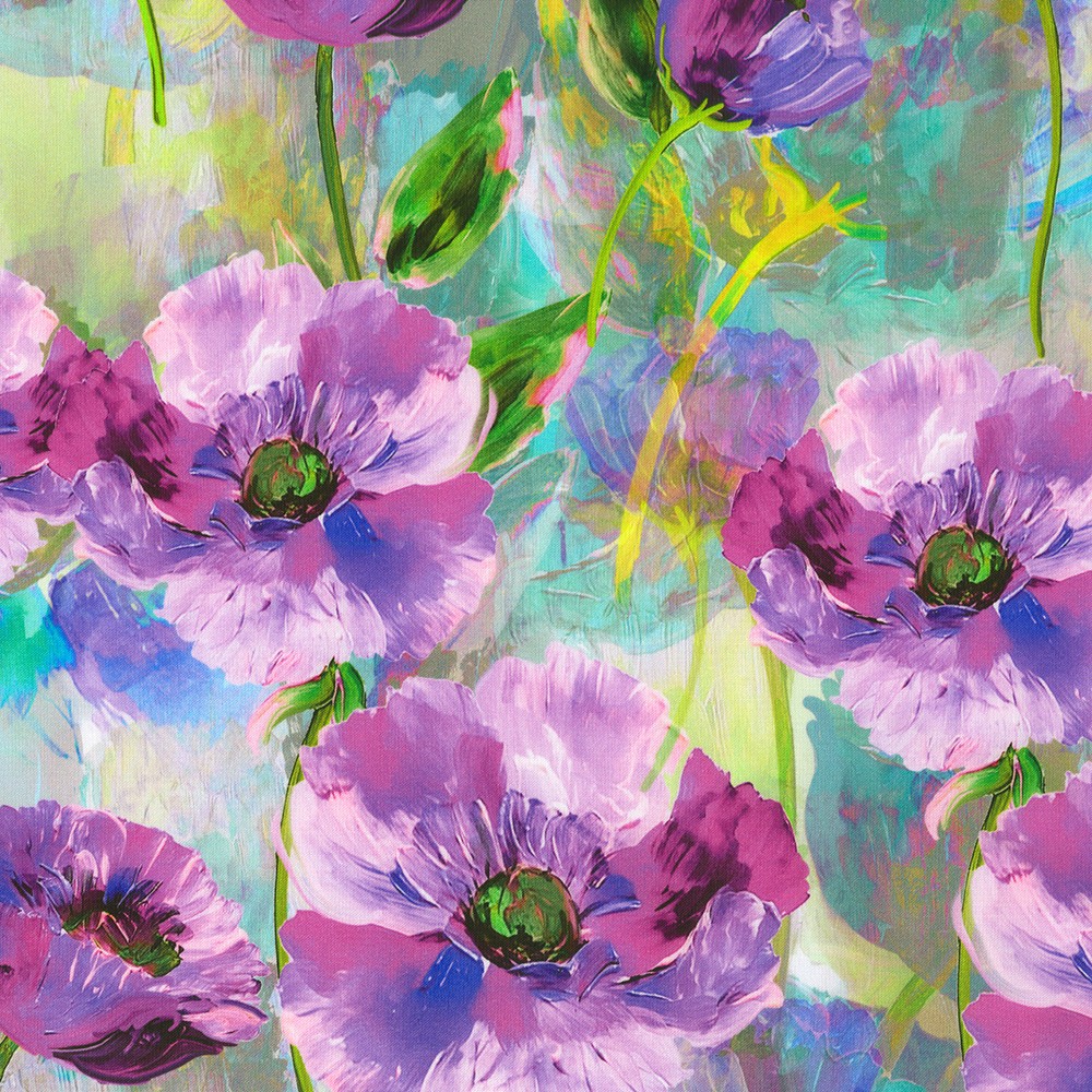 Painterly Petals - Flora Fields fabric